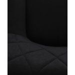 Стул обеденный DOBRIN ROBY (ЭМАЛЬ ЧЕРНЫЙ МУАР велюр Catania Black)