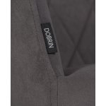 Стул обеденный DOBRIN ROBY (ЭМАЛЬ ЧЕРНЫЙ МУАР велюр Catania Chocolate)