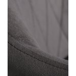 Стул обеденный DOBRIN ROBY (ЭМАЛЬ ЧЕРНЫЙ МУАР велюр Catania Chocolate)