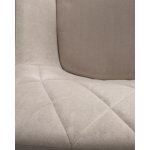 Стул обеденный DOBRIN ROBY (ЭМАЛЬ ЧЕРНЫЙ МУАР велюр Catania Humus)