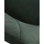 Стул обеденный DOBRIN ROBY (ЭМАЛЬ ЧЕРНЫЙ МУАР велюр Catania Izumrud)