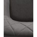 Стул обеденный DOBRIN ROBY (ЭМАЛЬ ЧЕРНЫЙ МУАР велюр Catania Stone)