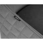 Стул обеденный DOBRIN STELLA (ЭМАЛЬ ЧЕРНЫЙ МУАР велюр Catania Stone)