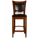 Стул полубарный DOBRIN GARRY COUNTER (шоколад, черный)