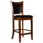 Стул полубарный DOBRIN GARRY COUNTER (шоколад, черный)