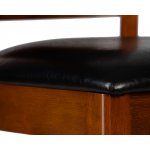 Стул полубарный DOBRIN GARRY COUNTER (шоколад, черный)