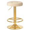 Табурет барный DOBRIN BRUNO GOLD (бежевый велюр (MJ9-10))
