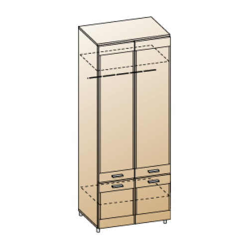 КАМЕЛИЯ Шкаф ШК-2602 КАМЕЛИЯ Шкаф ШК-2602