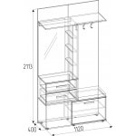 Шкаф МЦН Nature 70, дуб крафт
