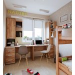 Стол письменный Nature 84, дуб табачный крафт/мокко