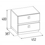 Тумба прикроватная Neo 411, дуб шавиниган