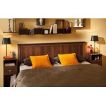 Кровать c ортопедическим основанием (металл) Sherlock 41 180х200, орех