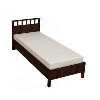 Кровать с ортопедическим основанием (дерево) Sherlock 50 Люкс 90х200, орех