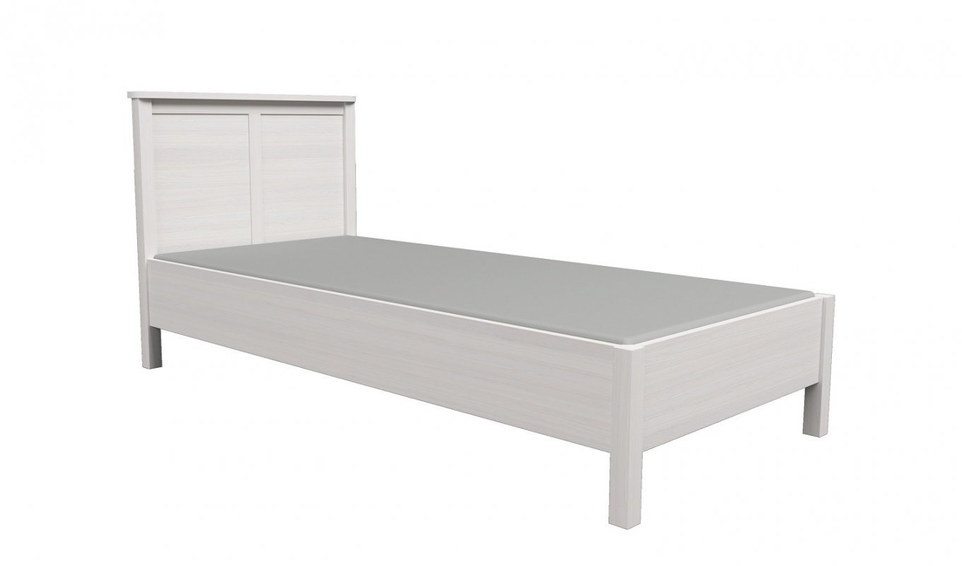 Кровать с ортопедическим основанием (металл) Sherlock 45 90х200, ясень светлый