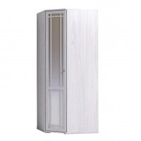 Шкаф угловой с зеркалом Sherlock 10, ясень светлый