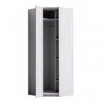 Шкаф угловой с зеркалом Sherlock 63, ясень светлый