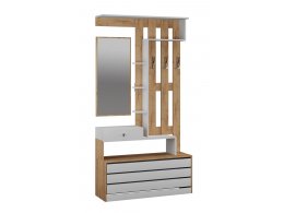 Центральная секция Ямайка ЯПЦС-1, дуб крафт/белый