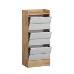 Обувница высокая Ямайка ЯПТ-1, дуб крафт/белый