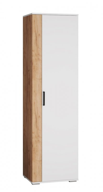 Шкаф для одежды Оскар-18, белый/дуб крафт