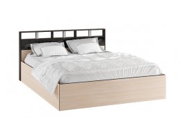 Кровать с настилом ЛДСП Эрика 140х200, венге/дуб молочный