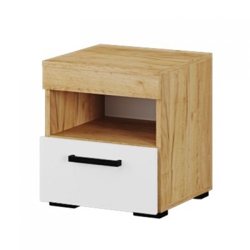 Тумба прикроватная Адель, белый/дуб крафт Тумба прикроватная Адель, белый/дуб крафт