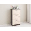 Комод высокий Катрин 4, венге/дуб молочный