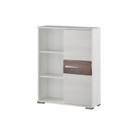 Шкаф-пенал универсальный Акита ясень анкор светлый/дуб бомонд какао