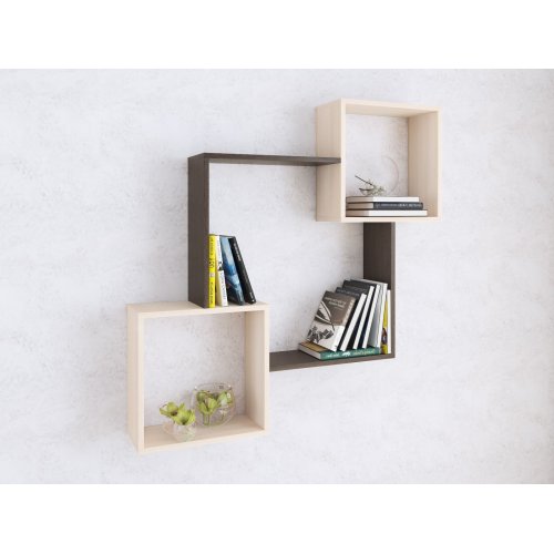 Полка навесная ПН-2, венге/дуб молочный