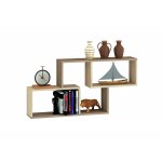 Полка навесная ПН-3, ясень шимо/дуб сонома