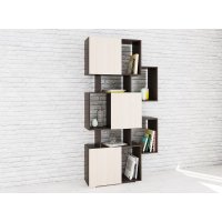 Стеллаж Ромео-9, венге/дуб молочный