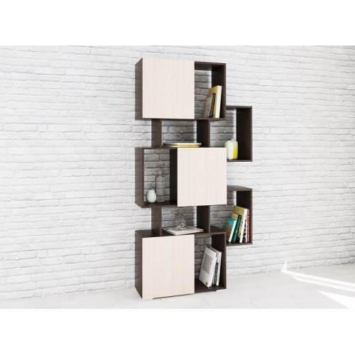 Стеллаж Ромео-9, венге/дуб молочный