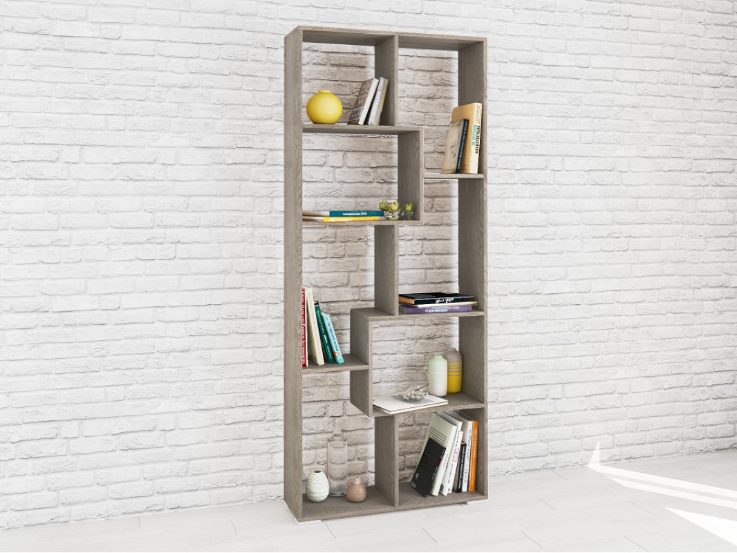 Стеллаж Ромео-8, ясень анкор темный