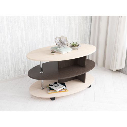 Столик журнальный Консул-4, дуб молочный Столик журнальный Консул-4, дуб молочный