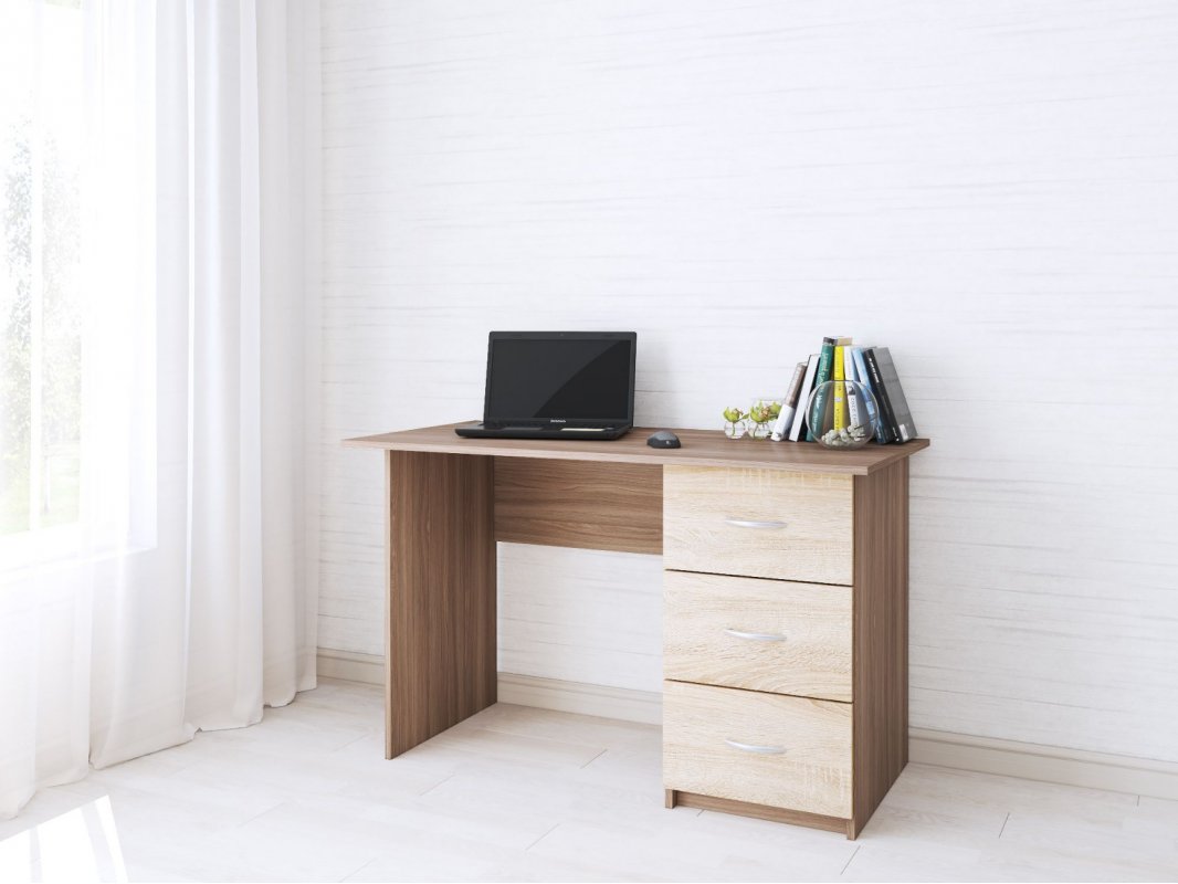 Стол письменный Сити-1, ясень шимо