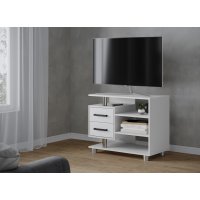 Тумба под телевизор узкая 011 (2я), белый Тумба под телевизор узкая 011 (2я), белый