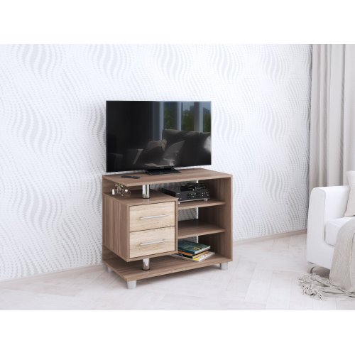 Тумба для ТВ узкая 011 (2я), ясень шимо/дуб сонома Тумба для ТВ узкая 011 (2я), ясень шимо/дуб сонома