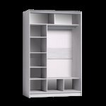 Шкаф-купе с зеркалом Strike 1350 Ясень Анкор светлый