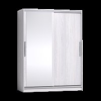 Шкаф-купе с зеркалом Strike 1600 Ясень Анкор светлый