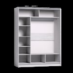 Шкаф-купе с зеркалом Strike 1600 Ясень Анкор светлый