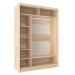 Шкаф-купе двухдверный 1600 Домашний Дуб Сонома