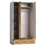 Шкаф для одежды и белья Айрис 444, дуб