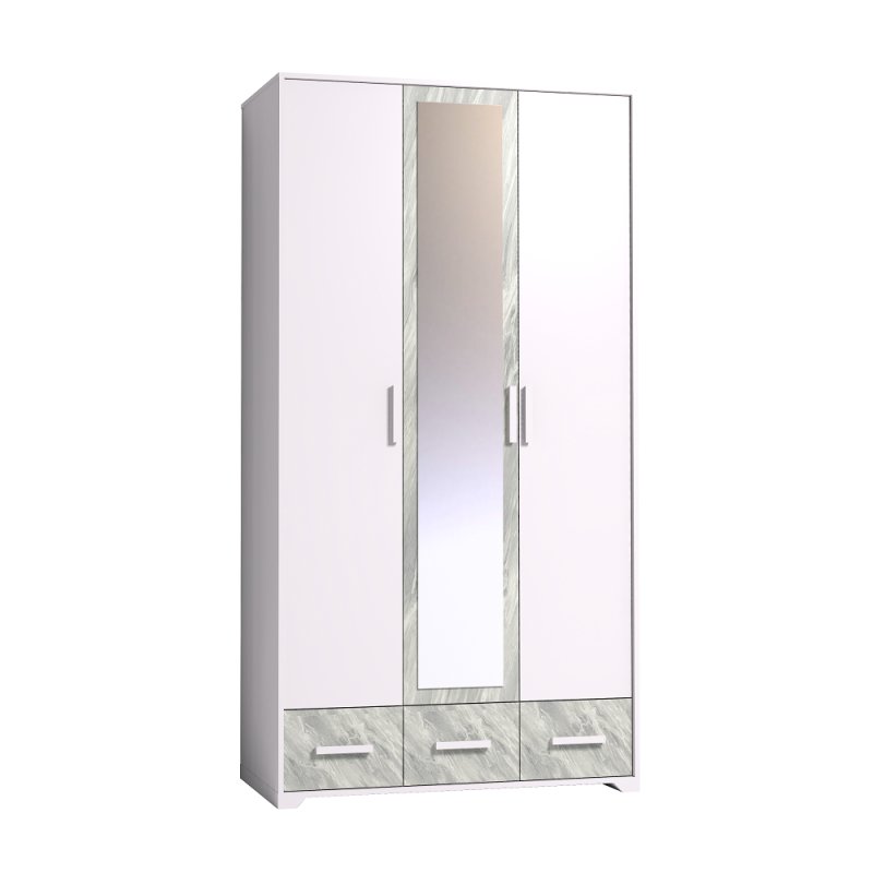 Шкаф для одежды и белья Айрис 444, статуарио