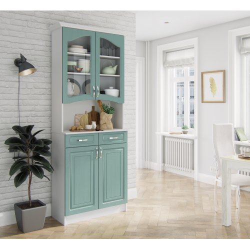 Буфет Прованс-08 Клен Бирюза