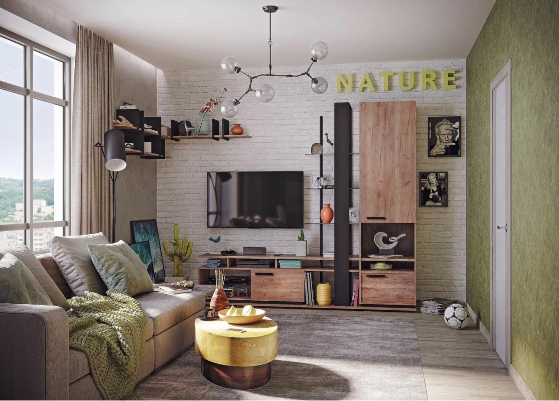 Гостиная Nature. Комплект 1, дуб табачный