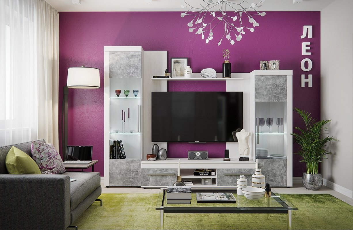 Гостиная модульная Леон. Комплект 1