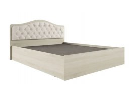 Кровать с настилом ДСП Дели 160х200, дуб молочный/карамель