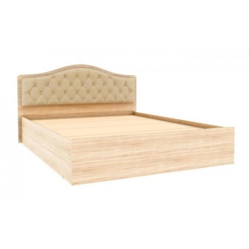 Кровать с настилом ДСП Дели 160х200, дуб сонома/карамель