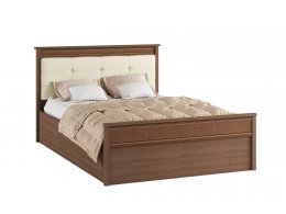 Кровать с настилом ЛДСП Ливорно ЛКР-1 140х200, орех