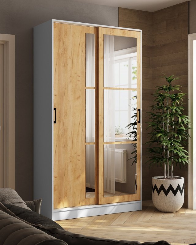 Шкаф-купе Стиль-2 120, дуб крафт золотой