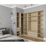 Гардеробная Рум. Комплект 3.1 без фасадов, дуб сонома